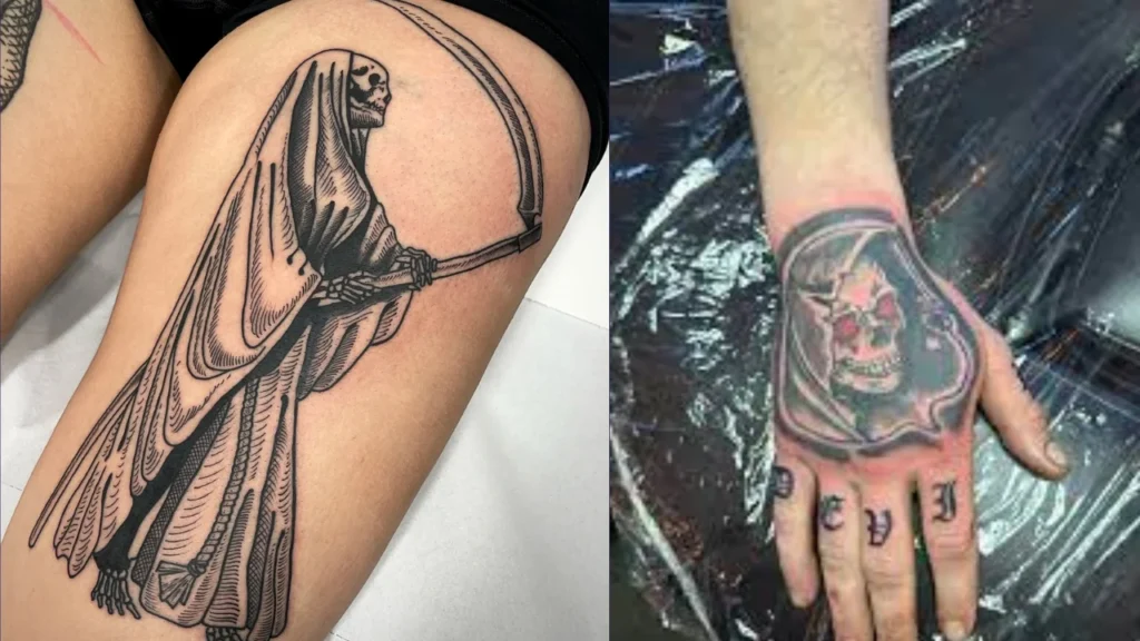 Dark and creepy traditional Grim Reaper